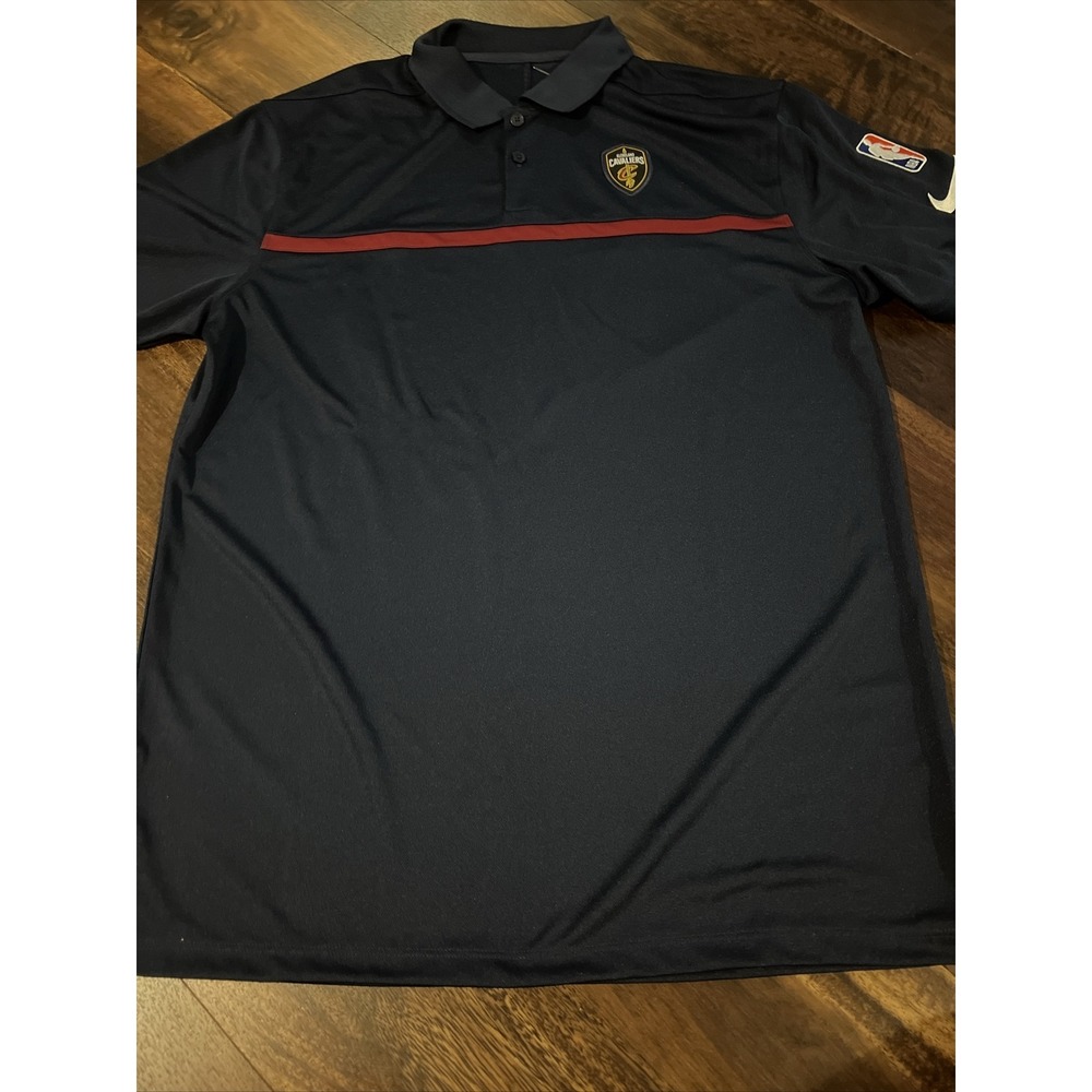 New Nike Men's‎ Cleveland Cavaliers NBA Polo Shirt Size Medium Navy Cavs